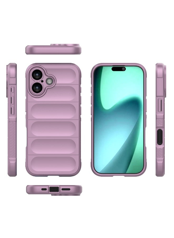 Phantom Shield Silicone Case with Anti-Scratch Soft Microfiber Lining, High Resilience Rubber Full Body Shockproof Cover Compatible with Apple iPhone 17 (Lavender) - Image 2